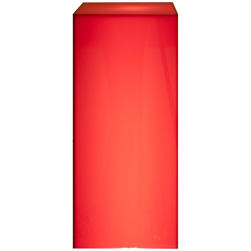 Red Illuminated Acrylic Pedestal with White LED | shopPOPdisplays